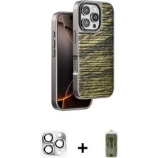 BUTİMAR'S iPhone 16 Pro Max Atlas Minimal Özel Seri - Siyah Joko Magic 5d Hayalet Cam + Gümüş Pers Alüminyum Kamera Lens