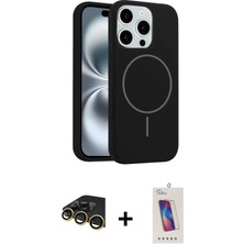 BUTİMAR'S iPhone 14 Pro Max Yankı Form Serisi - Siyah Joko 5d Cam + Gold Raze Metal Kamera Lens