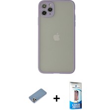 BUTİMAR'S iPhone 12 Pro Max Ahenk Çizgi Serisi - Siyah 5d Eko Cam Ekran Koruyucu + Gümüş Shine Kamera Lens Koruma Cam