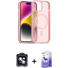 BUTİMAR'S iPhone 14 Siluet Minimal Prime - Siyah Bilvis 5in1 5d Magic Hayalet Cam Ekran Koruyucu + Siyah Pvd Metal Kamera Lens