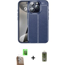 BUTİMAR'S iPhone 16 Pro Doruk Klasik Özel Seri - Siyah Joko Magic 5d Hayalet Cam + Çöl Titanyum Raze Metal Kamera Lens