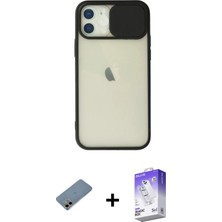 BUTİMAR'S iPhone 12 Vadi Çizgi - Siyah Bilvis 5in1 3D Magic Cam Ekran Koruyucu + Gold Shine Kamera Lens Koruma Cam