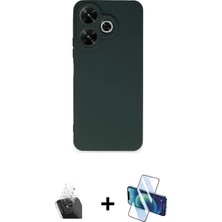 BUTİMAR'S Redmi 13 4g Kozmos Yansıma Özel Seri - Siyah 3D Antistatik Seramik Nano Ekran Koruyucu + Şeffaf Kamera Lens Koruma Cam