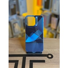 Avcı Teknoloji Market iPhone 14 Pro Max Uyumlu Kristal Görünümlü Geometrik Desenli Parlak Kılıf