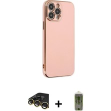 BUTİMAR'S iPhone 14 Pro Max Yankı Serisi - Siyah Joko Magic 5d Hayalet Cam + Gold Raze Metal Kamera Lens