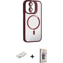 BUTİMAR'S iPhone 11 Yadigar Asil Koleksiyonu - Siyah Bilvis 3D Cam Ekran Koruyucu + Pembe Renkli Kamera Lens Koruma Cam