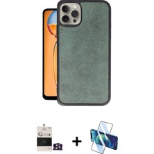 BUTİMAR'S iPhone 14 Pro Max Kıvılcım Işık Serisi - Siyah 3D Antistatik Cam Ekran Koruyucu + Gold Bilvis Titan Kamera Lens