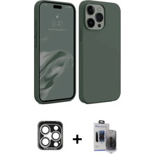 BUTİMAR'S iPhone 15 Pro Max Kozmos Yansıma Özel Seri - Siyah Vanessa Magic Hayalet Cam + Gümüş Pvd Metal Kamera Lens