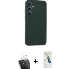 BUTİMAR'S Galaxy A15 4g Kozmos Yansıma Özel Seri - Şeffaf Pasifik Cam Ekran Koruyucu + Şeffaf Kamera Lens Koruma Cam