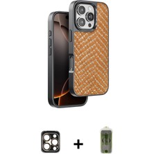 BUTİMAR'S iPhone 16 Pro Max Vadi Özel Seri - Siyah Joko Magic 5d Hayalet Cam + Gold Pvd Metal Kamera Lens