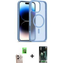 BUTİMAR'S iPhone 16 Pro Max Siluet Minimal Prime - Siyah 360 Mat Full Body Arka Koruyucu + Natural Grey Raze Metal Kamera Lens