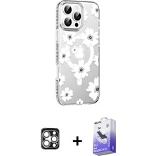 BUTİMAR'S iPhone 16 Pro Max Yörünge Işık Prime - Siyah Bilvis 5in1 5d Magic Hayalet Cam Ekran Koruyucu + Gümüş Pvd Metal Kamera Lens