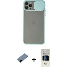 BUTİMAR'S iPhone 11 Pro Vadi Çizgi - Siyah 5d Hayalet Cam Ekran Koruyucu + Gold Shine Kamera Lens Koruma Cam