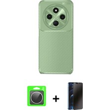 BUTİMAR'S Redmi 14C Eksen Form Prime - Siyah 3D Antistatik Hayalet Cam Ekran Koruyucu + Gümüş Raze Metal Kamera Lens