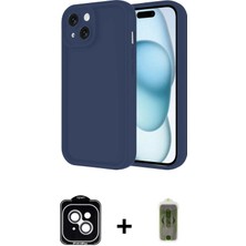 BUTİMAR'S iPhone 14 Yankı Yansıma Özel Seri - Siyah Joko Magic 5d Hayalet Cam + Gümüş Pvd Metal Kamera Lens