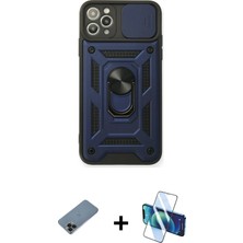 BUTİMAR'S iPhone 11 Pro Ahenk Klasik - Siyah 3D Antistatik Seramik Nano Ekran Koruyucu + Siyah Shine Kamera Lens Koruma Cam