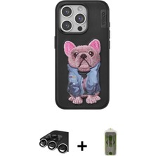 BUTİMAR'S iPhone 14 Pro Max Iz Minimal Koleksiyonu - Siyah Joko Magic 5d Hayalet Cam + Gümüş Raze Metal Kamera Lens