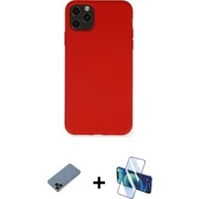 BUTİMAR'S iPhone 11 Pro Max Ahenk Serisi - Siyah 3D Antistatik Cam Ekran Koruyucu + Siyah Shine Kamera Lens Koruma Cam