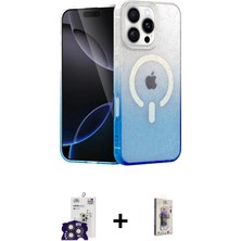 BUTİMAR'S iPhone 16 Pro Max Eksen Minimal Özel Seri - Siyah Bilvis 3D Cam Ekran Koruyucu + Titanyum Gri Bilvis Titan Kamera Lens