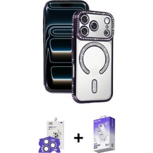 BUTİMAR'S iPhone 17 Pro Max Zirve Doku Prime - Siyah Bilvis 5in1 3D Magic Cam Ekran Koruyucu + Gümüş Bilvis Titan Kamera Lens