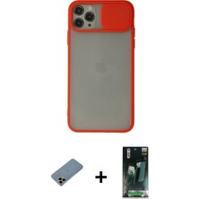 BUTİMAR'S iPhone 11 Pro Max Vadi Çizgi - Şeffaf 360 Full Body Arka Koruyucu + Gold Shine Kamera Lens Koruma Cam