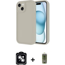 BUTİMAR'S iPhone 14 Yankı Yansıma Özel Seri - Siyah Joko Magic 5d Hayalet Cam + Gümüş Pvd Metal Kamera Lens