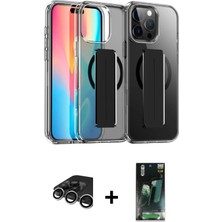 BUTİMAR'S iPhone 15 Pro Max Nova Işık Koleksiyonu - Siyah 360 Mat Full Body Arka Koruyucu + Gümüş Raze Metal Kamera Lens