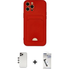 BUTİMAR'S iPhone 12 Pro Max Vadi Çizgi Prime - Şeffaf Uv Polymer Nano Ekran Koruyucu + Gökkuşağı Shine Kamera Lens