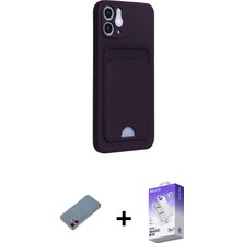 BUTİMAR'S iPhone 12 Vadi Çizgi Prime - Siyah Bilvis 5in1 3D Magic Cam Ekran Koruyucu + Pembe Shine Kamera Lens Koruma Cam