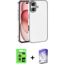 BUTİMAR'S iPhone 17 Vadi Minimal - Siyah Bilvis 5in1 3D Magic Cam Ekran Koruyucu + Açık Mor Raze Metal Kamera Lens