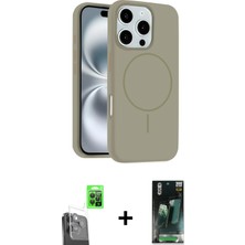 BUTİMAR'S iPhone 16 Pro Max Yankı Form Serisi - Siyah 360 Mat Full Body Arka Koruyucu + Siyah Raze Metal Kamera Lens
