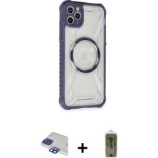 BUTİMAR'S iPhone 11 Pro Max Kutup Modern - Siyah Joko Magic 5d Hayalet Cam + Lacivert Pers Alüminyum Kamera Lens