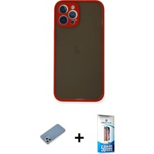 BUTİMAR'S iPhone 12 Pro Max Ahenk Çizgi Serisi - Siyah 5d Eko Cam Ekran Koruyucu + Gümüş Shine Kamera Lens Koruma Cam