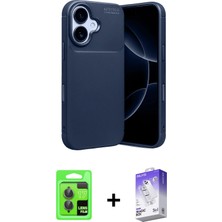 BUTİMAR'S iPhone 17 Eksen Form Prime - Siyah Bilvis 5in1 3D Magic Cam Ekran Koruyucu + Gri Raze Metal Kamera Lens