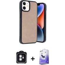 BUTİMAR'S iPhone 11 Kıvılcım Işık Serisi - Siyah Bilvis 5in1 5d Magic Hayalet Cam Ekran Koruyucu + Mavi Pvd Metal Kamera Lens
