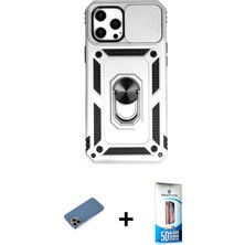 BUTİMAR'S iPhone 12 Pro Max Ahenk Klasik - Siyah 5d Eko Cam Ekran Koruyucu + Gold Shine Kamera Lens Koruma Cam