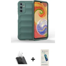 BUTİMAR'S Galaxy A14 4g Atlas Koleksiyonu - Şeffaf Pasifik Cam Ekran Koruyucu + Şeffaf Kamera Lens Koruma Cam