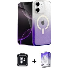 BUTİMAR'S iPhone 11 Eksen Minimal Özel Seri - Siyah Bilvis 5in1 3D Magic Cam Ekran Koruyucu + Mavi Pvd Metal Kamera Lens