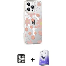 BUTİMAR'S iPhone 16 Pro Max Yörünge Işık Prime - Siyah Bilvis 5in1 5d Magic Hayalet Cam Ekran Koruyucu + Gümüş Pvd Metal Kamera Lens