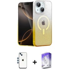 BUTİMAR'S iPhone 14 Eksen Minimal Özel Seri - Siyah Bilvis 5in1 3D Magic Cam Ekran Koruyucu + Mavi Shine Kamera Lens