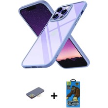 BUTİMAR'S iPhone 13 Pro Max Nova Işık Serisi - Siyah 18D Cam Ekran Koruyucu + Sarı Renkli Kamera Lens Koruma Cam