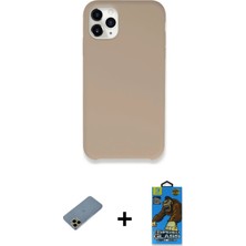 BUTİMAR'S iPhone 11 Pro Max Zirve Modern Özel Seri - Siyah 18D Cam Ekran Koruyucu + Gold Shine Kamera Lens Koruma Cam