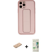 BUTİMAR'S iPhone 11 Pro Akış Doku - Siyah 20D Premium Cam Ekran Koruyucu + Turuncu Renkli Kamera Lens Koruma Cam