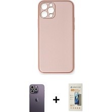 BUTİMAR'S iPhone 12 Pro Yadigar Klasik - Siyah 6d Mat Seramik Hayalet Nano Ekran Koruyucu + Beyaz Neon Fosforlu Kamera Lens
