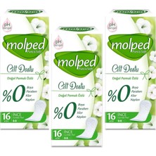 Molped Günlük Ped Pure ve Soft 3 Adet x 16 Adet Ince