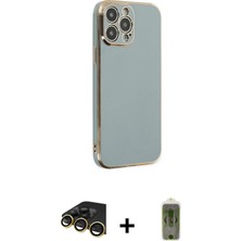 BUTİMAR'S iPhone 14 Pro Max Yankı Serisi - Siyah Joko Magic 5d Hayalet Cam + Gold Raze Metal Kamera Lens