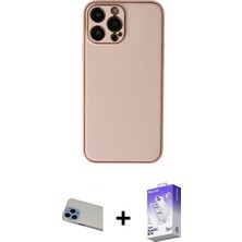 BUTİMAR'S iPhone 13 Pro Max Yadigar Klasik - Siyah Bilvis 5in1 3D Magic Cam Ekran Koruyucu + Mavi Rainbow Kamera Lens Koruma Cam