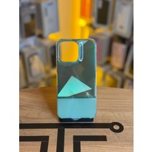 Avcı Teknoloji Market iPhone 14 Pro Max Uyumlu Kristal Görünümlü Geometrik Desenli Parlak Kılıf