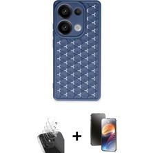 BUTİMAR'S Redmi Note 13 Pro 5g Zirve Form - Siyah 3D Antistatik Mat Seramik Nano Ekran Koruyucu + Şeffaf Kamera Lens Koruma Cam