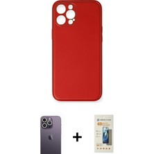 BUTİMAR'S iPhone 12 Pro Yadigar Klasik - Siyah 6d Mat Seramik Hayalet Nano Ekran Koruyucu + Beyaz Neon Fosforlu Kamera Lens